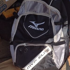 Mizuno MVP Elite Men's Backpack in Black and Gray